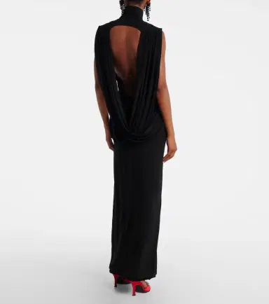 Nina Ricci Jersey maxi dress | Thumbnail 4 Nina Ricci Jersey maxi dress | Thumbnail 4