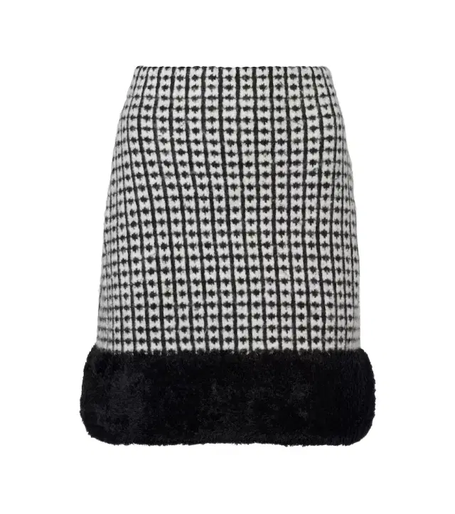 Nina Ricci Tweed-effect miniskirt