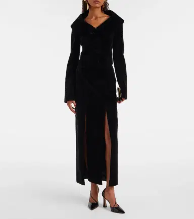 Nina Ricci Cropped cotton velvet jacket | Thumbnail 3