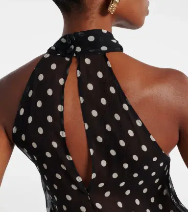 Nina Ricci Polka-dot sheer silk tank top | Thumbnail 2 Nina Ricci Polka-dot sheer silk tank top | Thumbnail 2