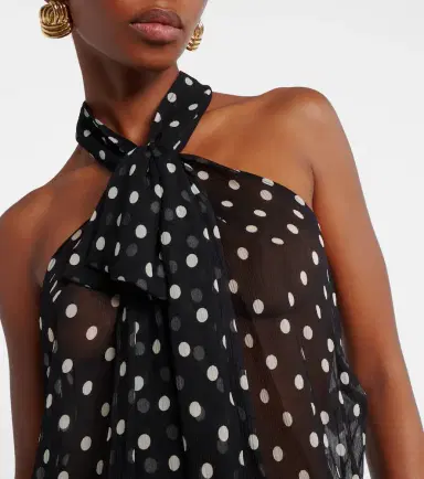 Nina Ricci Polka-dot sheer silk tank top | Thumbnail 3 Nina Ricci Polka-dot sheer silk tank top | Thumbnail 3