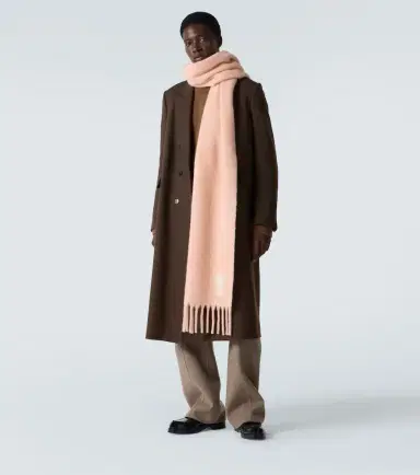 AMI PARIS Ami de Caur alpaca and wool-blend scarf | Thumbnail 2