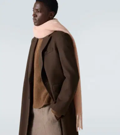 AMI PARIS Ami de Caur alpaca and wool-blend scarf | Thumbnail 4