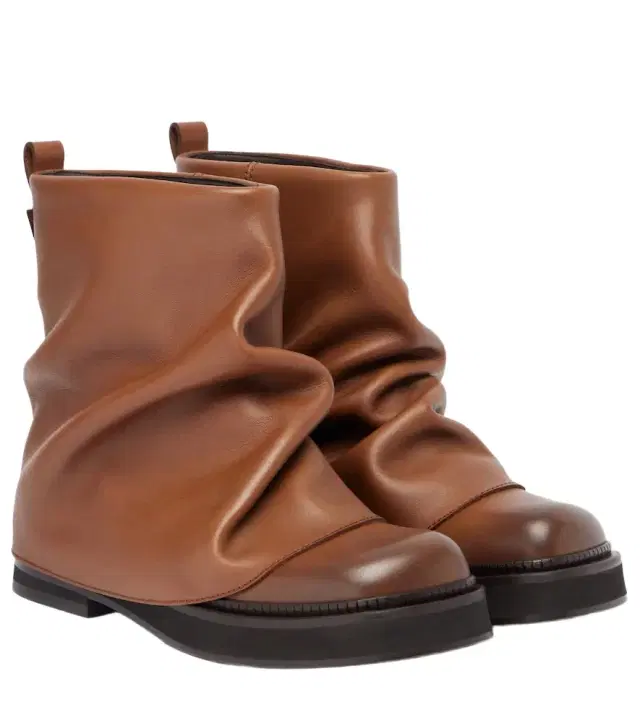 The Attico Mini Robin leather combat boots