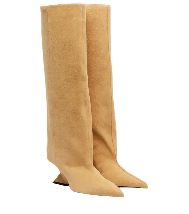 The Attico Cheope 105 suede knee-high boots