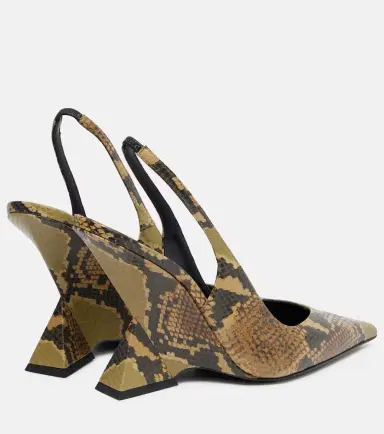 The Attico Cheope 105 leather slingback mules | Thumbnail 2