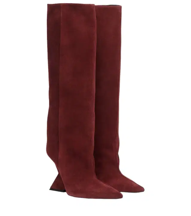 The Attico Cheope 105 suede knee-high boots