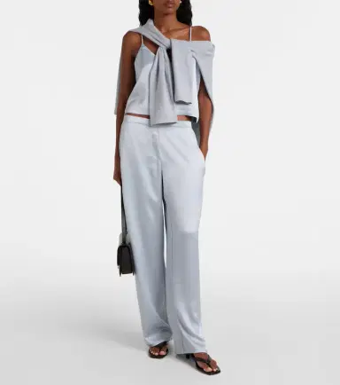 Leset Barb Painter satin pants | Thumbnail 3 Leset Barb Painter satin pants | Thumbnail 3