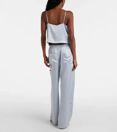 Leset Barb Painter satin pants | Thumbnail 4 Leset Barb Painter satin pants | Thumbnail 4