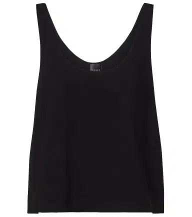 LESET Ari cropped crêpe tank top | Thumbnail 1