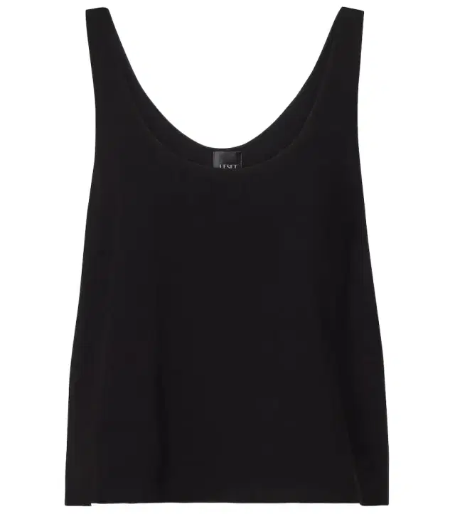 Leset Ari cropped crêpe tank top