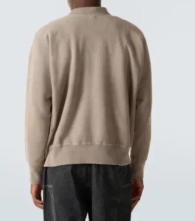 A.PRESSE A. Presse Vintage cotton jersey half-zip sweatshirt | Thumbnail 5