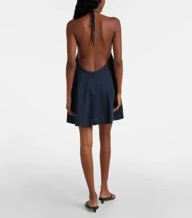 Leset Yoko gathered cotton minidress | Thumbnail 4 Leset Yoko gathered cotton minidress | Thumbnail 4