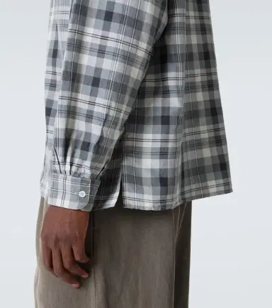 A.PRESSE A. Presse Checked silk and linen shirt | Thumbnail 4 A.PRESSE A. Presse Checked silk and linen shirt | Thumbnail 4