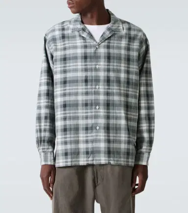 A.PRESSE A. Presse Checked silk and linen shirt | Thumbnail 6 A.PRESSE A. Presse Checked silk and linen shirt | Thumbnail 6