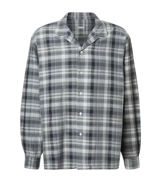 A. Presse Checked silk and linen shirt