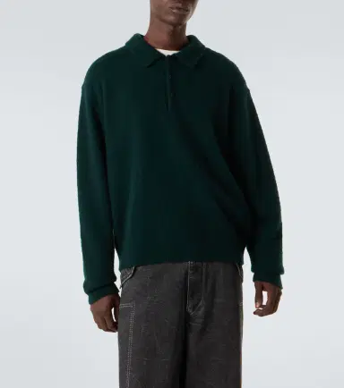 A.PRESSE A. Presse Cashmere polo sweater | Thumbnail 4