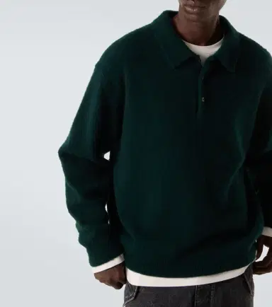 A.PRESSE A. Presse Cashmere polo sweater | Thumbnail 5