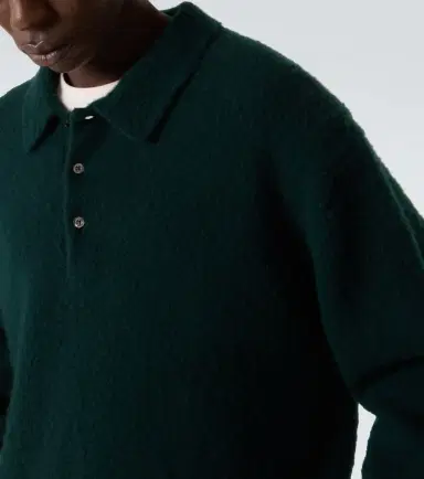 A.PRESSE A. Presse Cashmere polo sweater | Thumbnail 6
