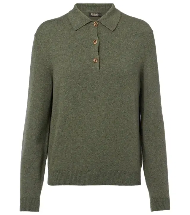 Loro Piana Classic cashmere polo sweater