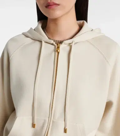 Loro Piana Viera cotton, silk, and cashmere hoodie | Thumbnail 4