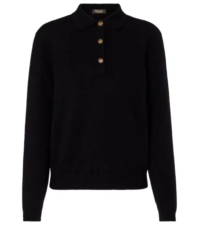 Loro Piana Classic cashmere polo sweater