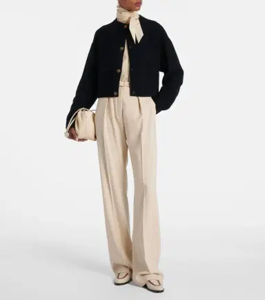 Loro Piana Cropped cotton and silk cardigan | Thumbnail 3
