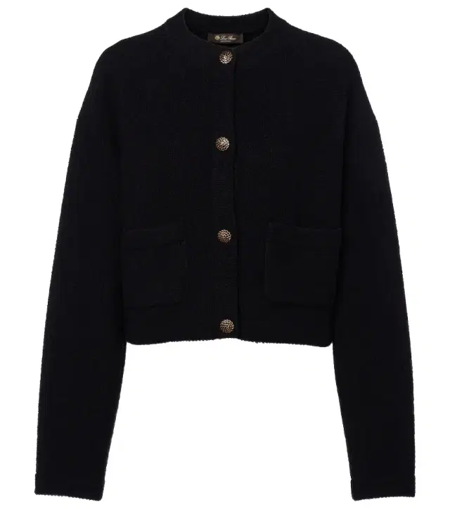 Loro Piana Cropped cotton and silk cardigan