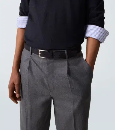 Zegna Triple Stitch leather belt | Thumbnail 3 Zegna Triple Stitch leather belt | Thumbnail 3