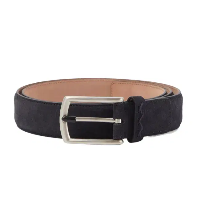 Zegna Triple Stitch leather belt