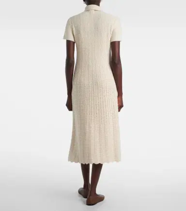 Loro Piana Arola knitted cotton polo dress | Thumbnail 2