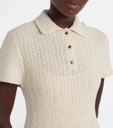 Loro Piana Arola knitted cotton polo dress | Thumbnail 3