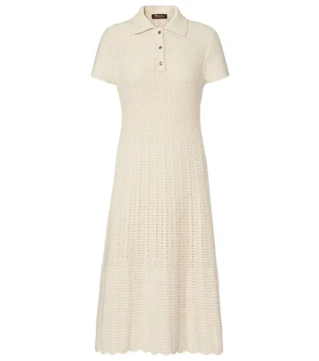 Loro Piana Arola knitted cotton polo dress