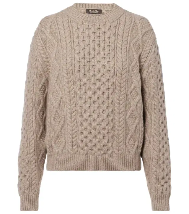 Loro Piana Eyre Aran cashmere sweater