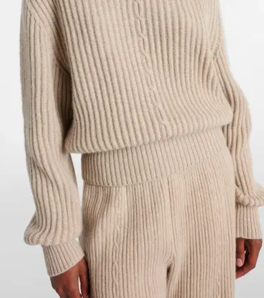 Loro Piana Plane Tree ribbed-knit cashmere sweater | Thumbnail 4