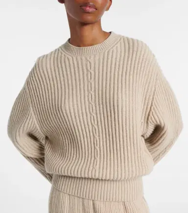 Loro Piana Plane Tree ribbed-knit cashmere sweater | Thumbnail 5
