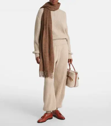 Loro Piana Plane Tree ribbed-knit cashmere sweatpants | Thumbnail 2 Loro Piana Plane Tree ribbed-knit cashmere sweatpants | Thumbnail 2