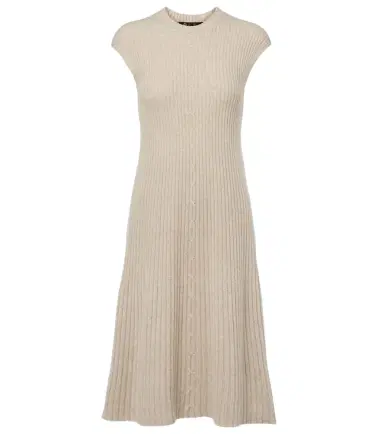 Loro Piana Ribbed-knit cashmere midi dress | Thumbnail 1