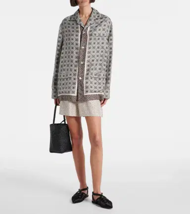 Loro Piana Lian printed silk twill shirt | Thumbnail 5