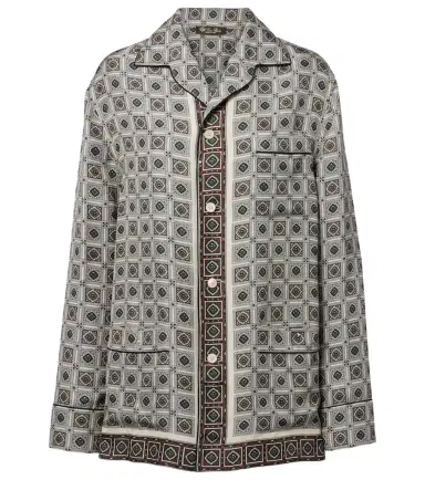 Loro Piana Lian printed silk twill shirt | Thumbnail 1