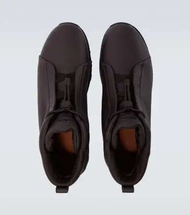 Zegna Triple Stitch Vetta leather sneakers | Thumbnail 3