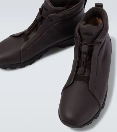 Zegna Triple Stitch Vetta leather sneakers | Thumbnail 4