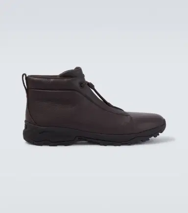 Zegna Triple Stitch Vetta leather sneakers | Thumbnail 5