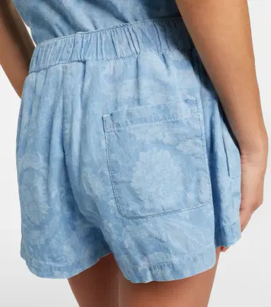 Versace Barocco denim chambray shorts | Thumbnail 3 Versace Barocco denim chambray shorts | Thumbnail 3