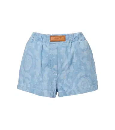 Versace Barocco denim chambray shorts | Thumbnail 1 Versace Barocco denim chambray shorts | Thumbnail 1