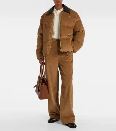 Miu Miu Cotton corduroy wide-leg pants | Thumbnail 2 Miu Miu Cotton corduroy wide-leg pants | Thumbnail 2