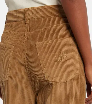 Miu Miu Cotton corduroy wide-leg pants | Thumbnail 3 Miu Miu Cotton corduroy wide-leg pants | Thumbnail 3