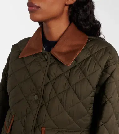 Miu Miu Quilted leather-trimmed jacket | Thumbnail 4 Miu Miu Quilted leather-trimmed jacket | Thumbnail 4