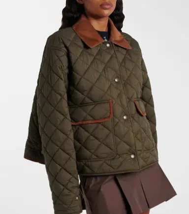 Miu Miu Quilted leather-trimmed jacket | Thumbnail 5 Miu Miu Quilted leather-trimmed jacket | Thumbnail 5