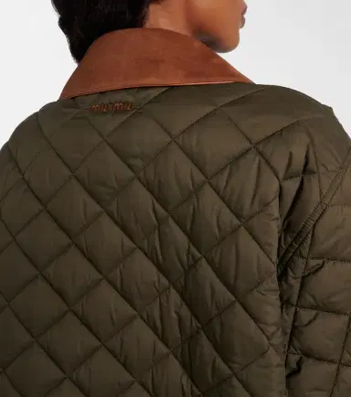 Miu Miu Quilted leather-trimmed jacket | Thumbnail 6 Miu Miu Quilted leather-trimmed jacket | Thumbnail 6